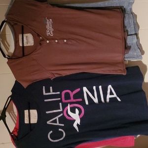Guc Hollister tees, size large.